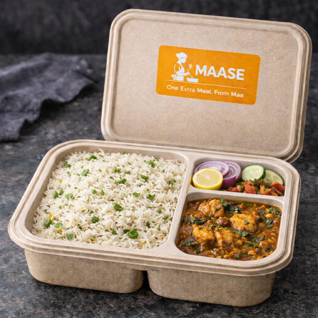 Andhra Chicken + Rice